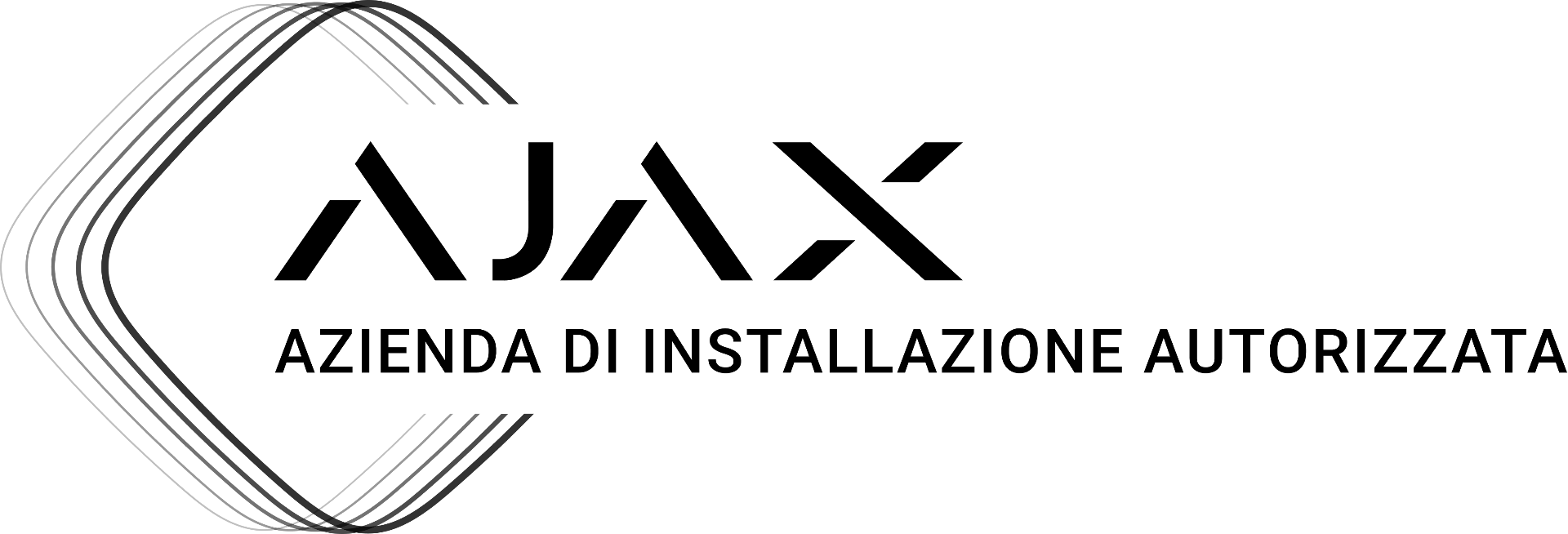 Logo ufficiale Ajax Systems, partner Deblo Technology