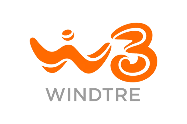 Logo ufficiale WindTre — abbonamenti internet a Galatina